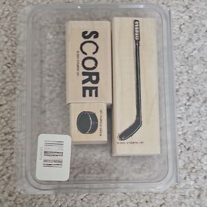 Stampin' Up! Wooden Hockey Stamps Set